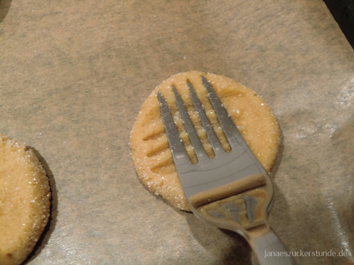 Muster für Erdnussbutter Cookies