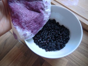 Blueberries für Muffin Teig
