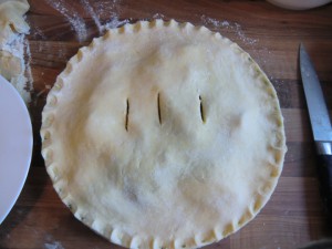 Apple Pie fertig für backen