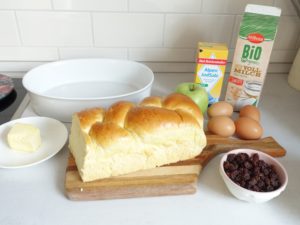 Zutaten für Bread Pudding