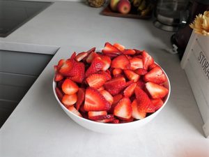 Erdbeeren für Trifle