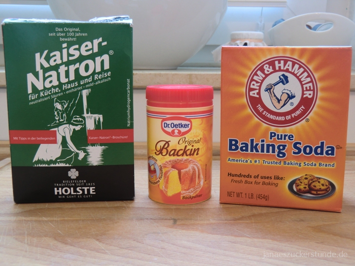 Unterschied zwischen Natron, Backpulver und Baking Soda