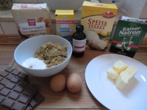 Amerikanische Chocolate Chip Cookies Zutaten