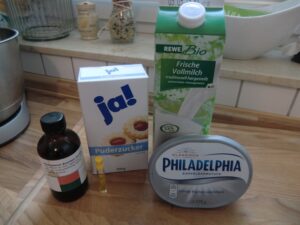 Amerikanische Cinnamon Roll Frosting