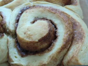 Cinnamon Roll fertig gebacken