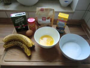 Banane Streusel Muffins Zutaten