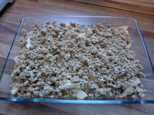 Ungebackene Apple Crisp