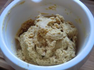 Erdnussbutter Cookie Teig