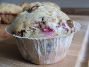 Fertig gebacken - Schoko Himbeer Muffin