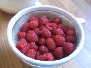 Frische Himbeeren