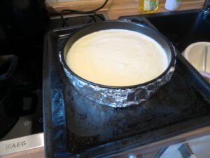 Cheesecake Teig fertig zum backen