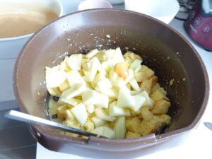 Bread Pudding Brot Eier Mischung