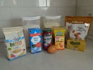 Zutaten für Himbeer Fruchtriegel